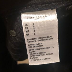 American Eagle Black Jean Shorts
